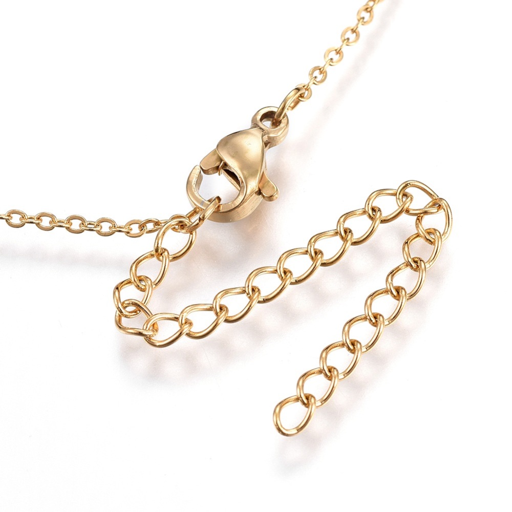 Cadena Con Tres Dijes de Areco con Piedras Cubic Zirconia — foto 4