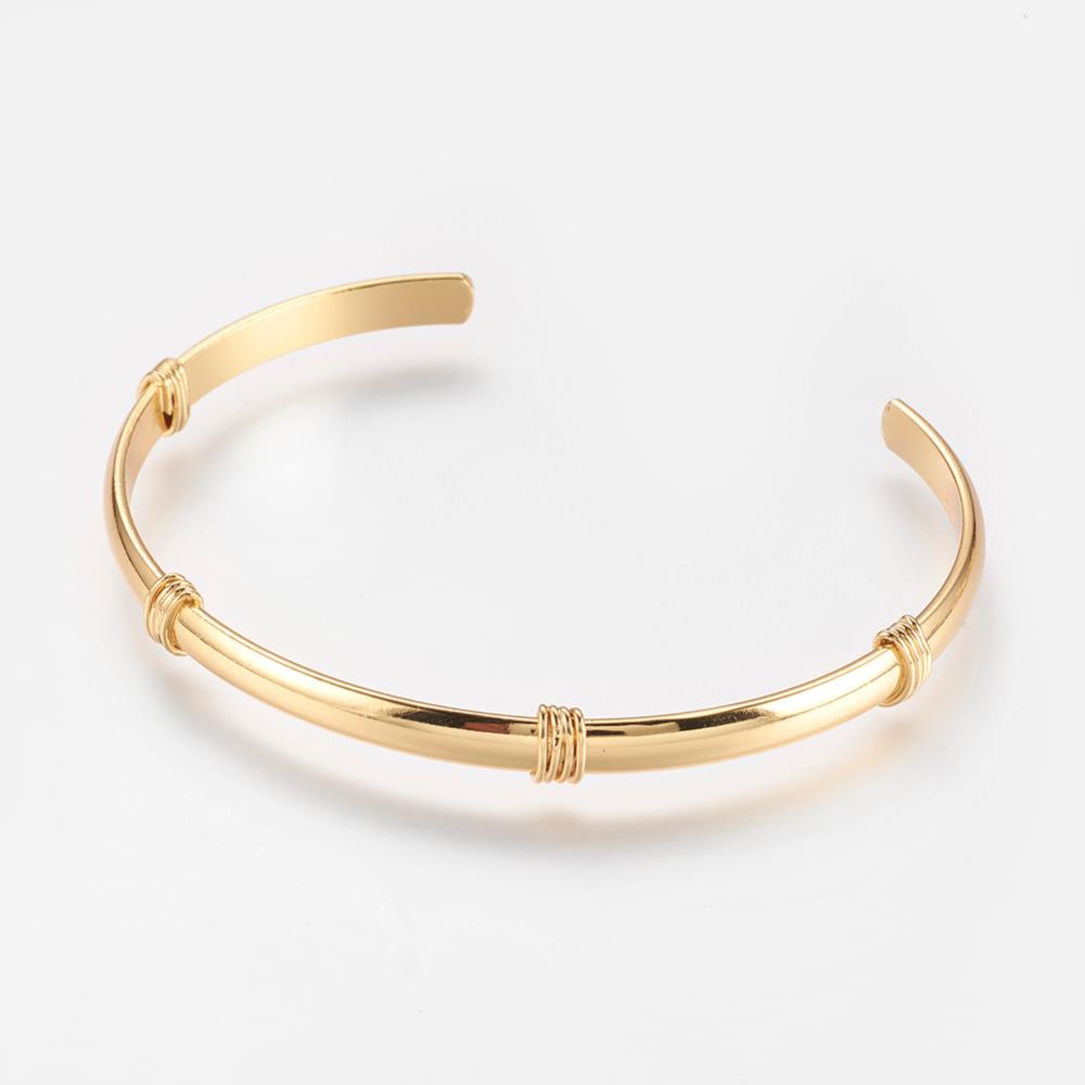 Pulsera de Bronce con Baño de Oro 18K