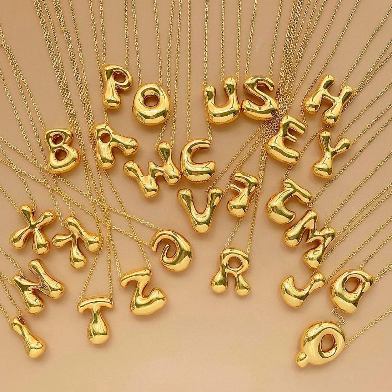Pre-venta Collar inicial Enchapado Oro 14k