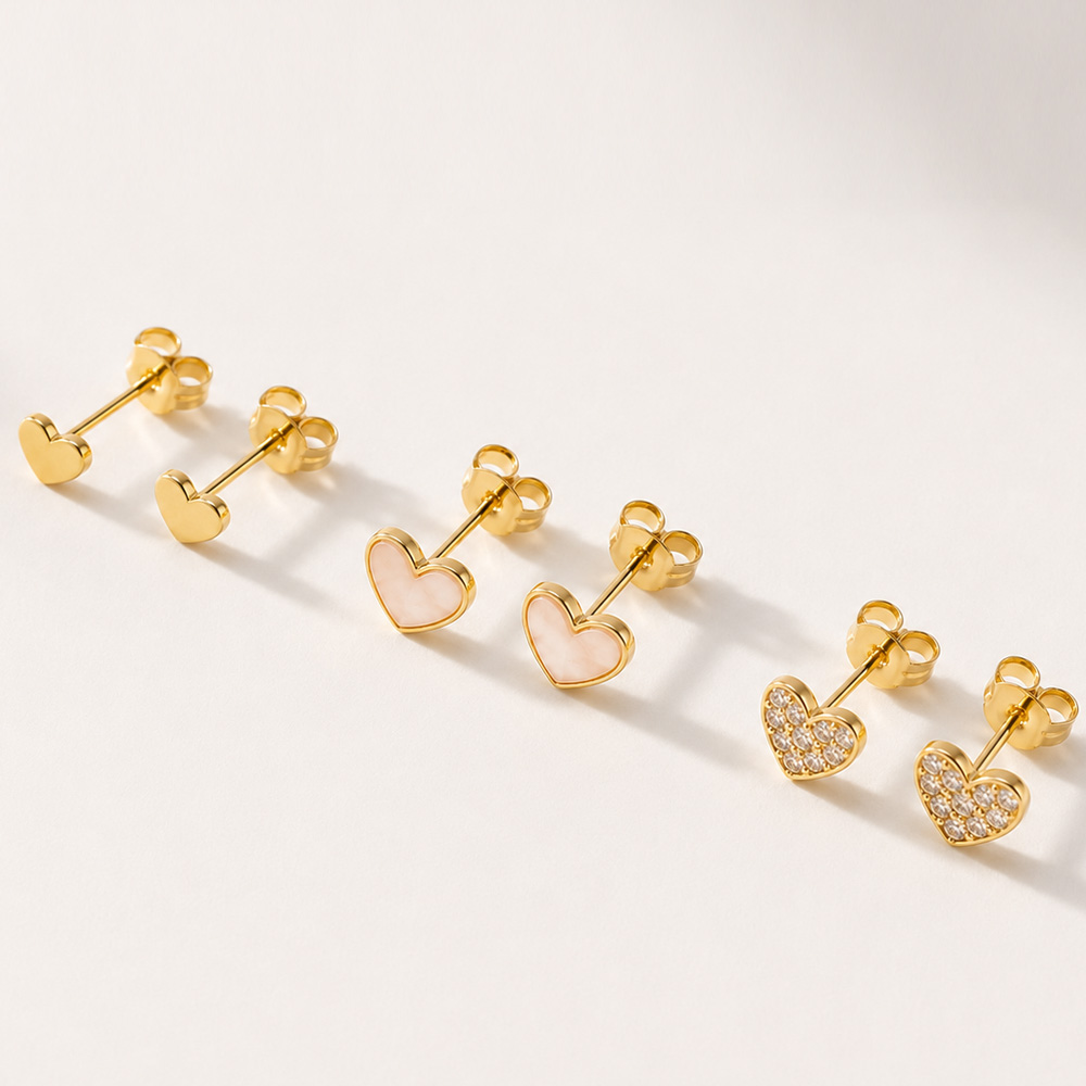 Set de Aros Corazones