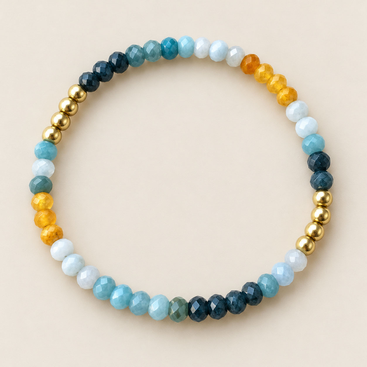 Pulera individual piedras naturales Azules